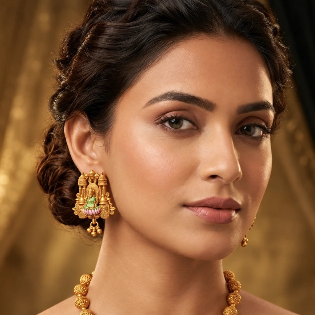 Divine Lakshmi Long Haram Set