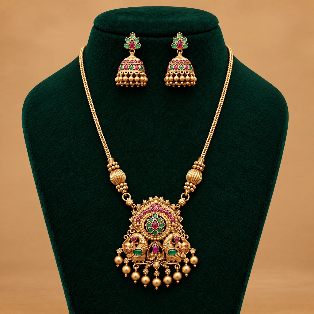 Royal Floral Pendant Set