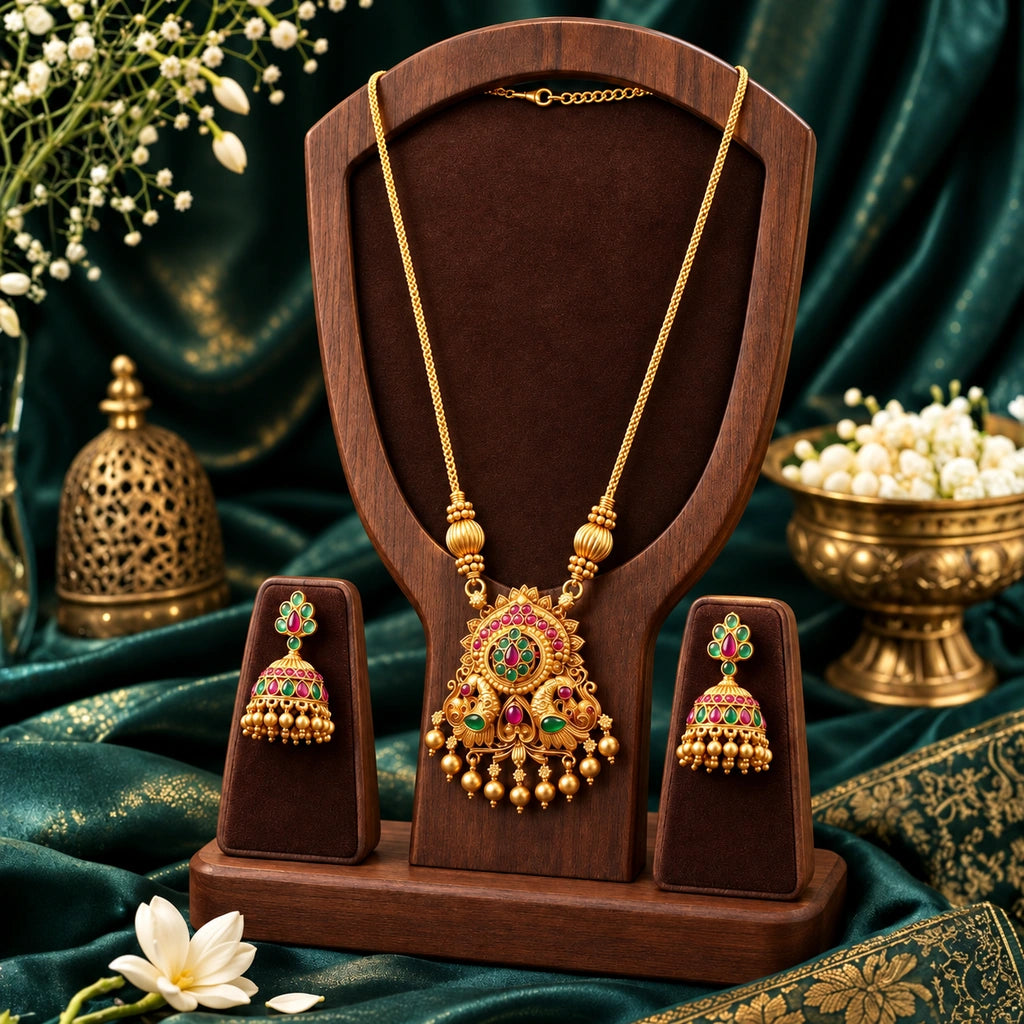Royal Floral Pendant Set