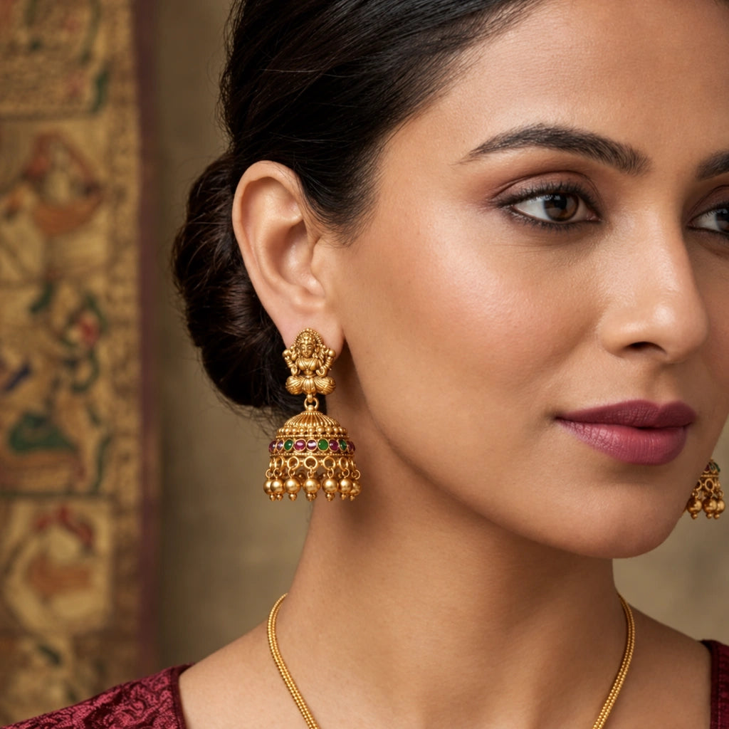 Royal Lakshmi Temple Pendant Set