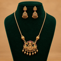 Divine Lakshmi Temple Pendant Set