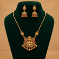 Divine Lakshmi Temple Pendant Set