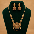 Divine Lakshmi Peacock Pendant Set